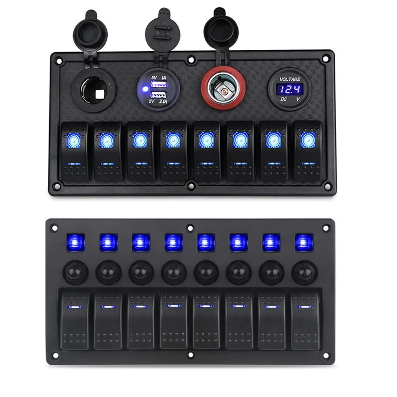 Автомобильный морской лодочный светодиодный клавишный переключатель защита от