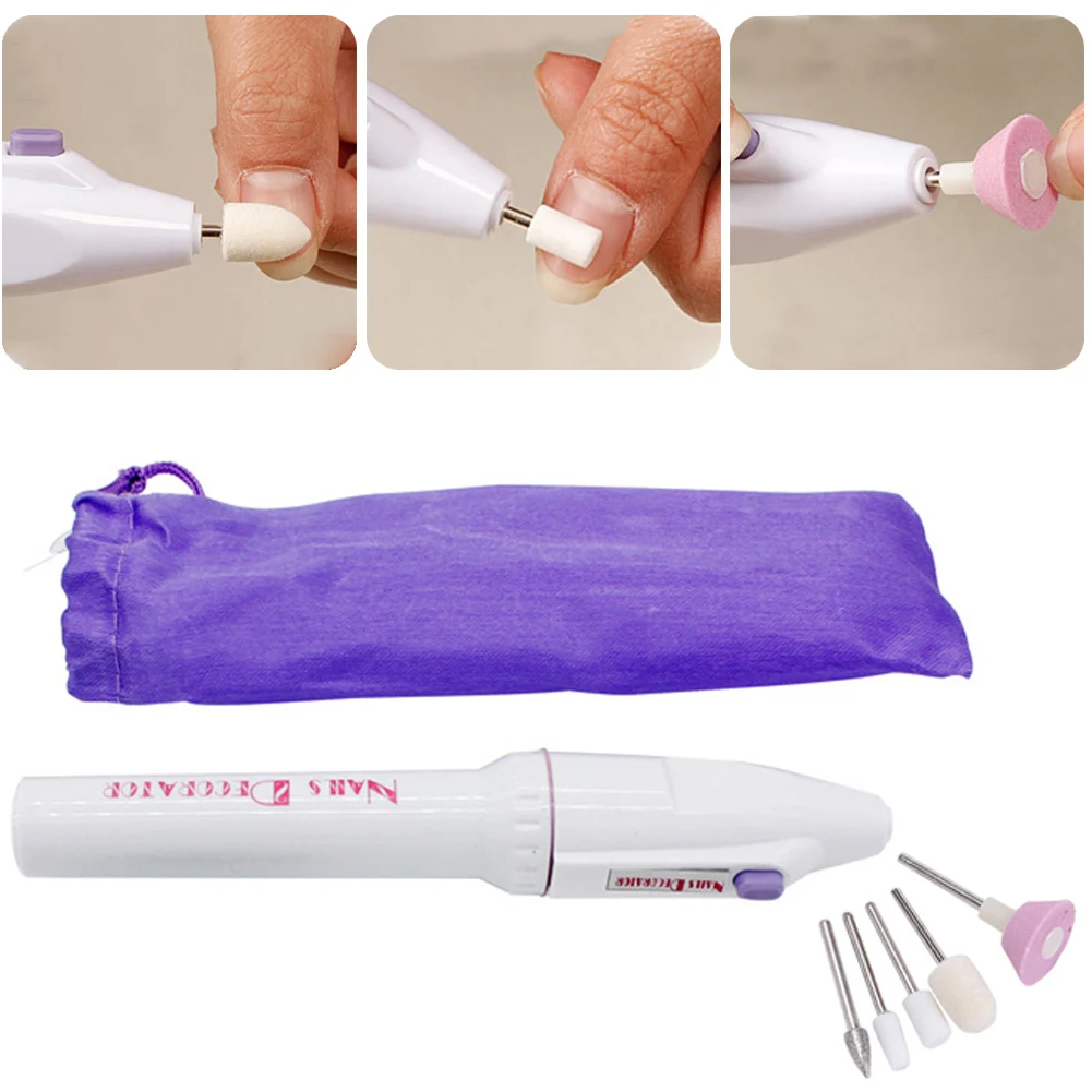 

Electric Manicure 5-in-1 Electric Manicure Nail Drill File Grinder Grooming Kit Remover Callus Nail Buffer Polisher Manicure Kit