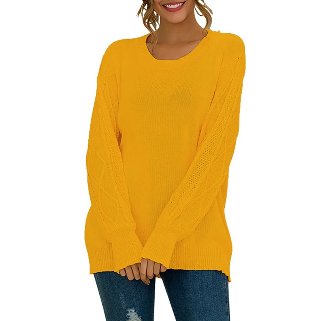 SAGACE Women Sweaters and Pullovers Casual Oversized Sweater Christmas Winter Sleeve Pull Femme knitted jumpers COLOR | Женская одежда