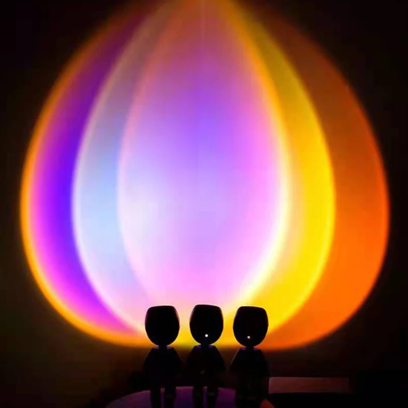 

Astronaut Sunset Projection Lamp USB Charging Robot Sun Lamp Rainbow Night Lights Infinite Dimming Bedroom Atmosphere Light
