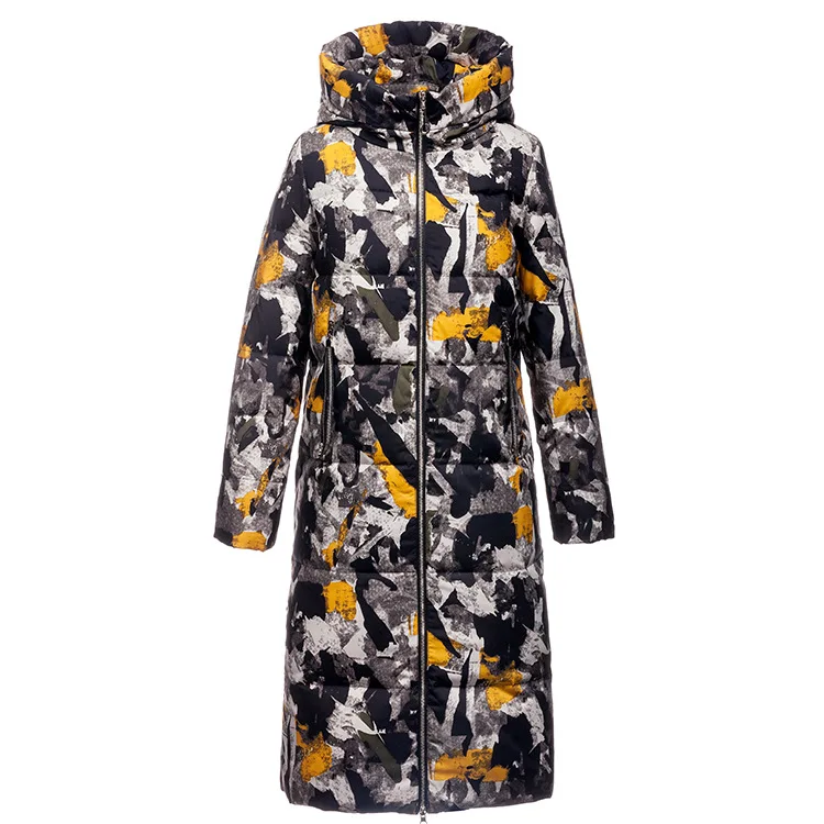 Зимняя женская теплая пуховая куртка новинка 2019 повседневный пуховик с