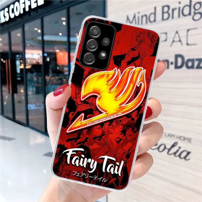 Чехол Феи хвост аниме для Samsung Galaxy A52 A53 A12 A13 A22 A23 A32 A33 чехол телефона A72 A73 A02S A03S A42 5G