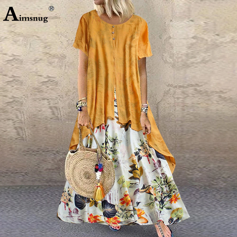 Женское длинное платье-макси с цветочным принтом размеры до 5xl | Женская одежда