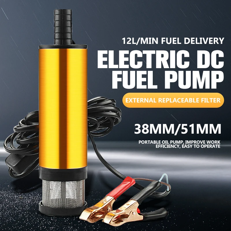 12 В Приблизительно 38 мм Электрический двигатель из алюминиевого сплава насос для