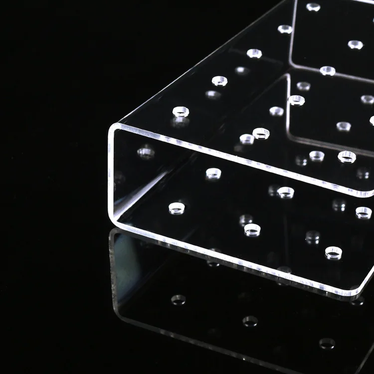 DIY ясно 21 отверстия прямоугольной формы торт вечерние стойки дисплеев леденец