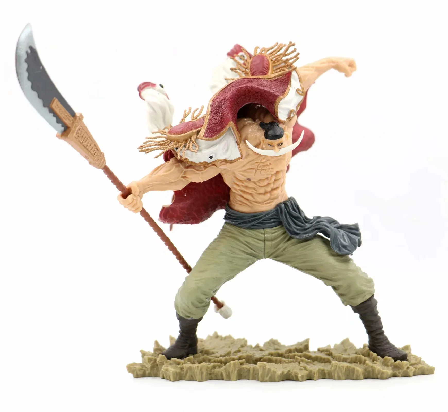 

Аниме One Piece белая борода Пираты Эдвард Ньюгейт 20th Battle Ver. GK ПВХ экшн-Фигурка Статуя Коллекционная модель игрушки кукла 24 см