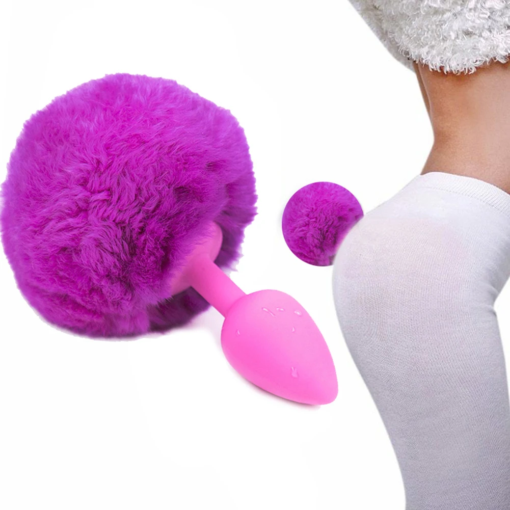 Cute Plush Tail Anal Butt Silicone Plug Couple Alternative Flirting Erotic Cosplay Props Adult Appeal Sex Toys Men and Women |