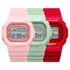 Цифровые детские часы, многофункциональные детские часы со светодиодным водонепроницаемым цифровым механизмом, для отдыха, модные контрастные