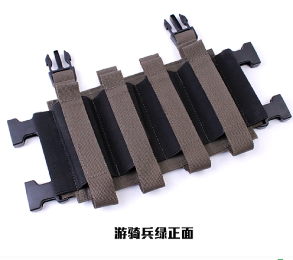 

Outdoor Tactical Vest 119 MK3 MK4 JPC2.0 Quadruple Magazine Insert Pouch Suitable Glock MP5 MP7 45 Elastic Magazine Holder