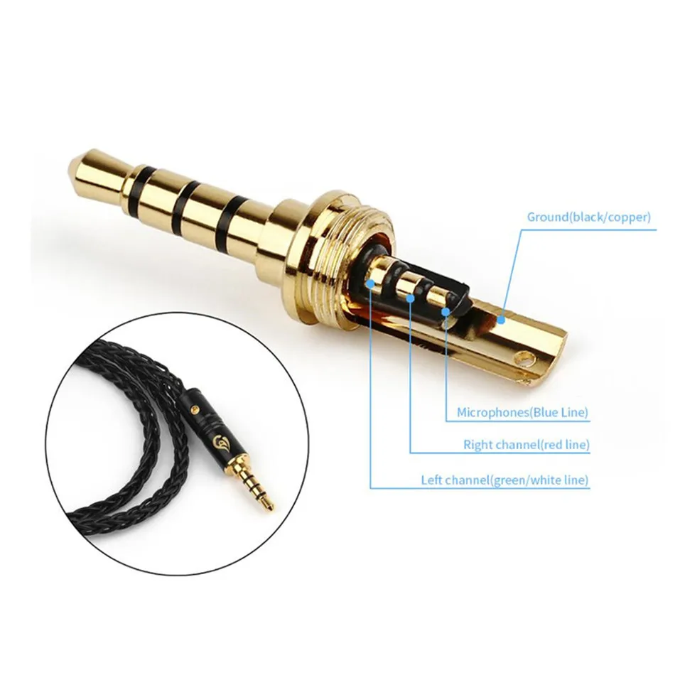 2/6/20/50 шт 3 5 мм Jack 4 полюса припоя аудио разъем Hi Fi наушники адаптер позолоченный 6 0