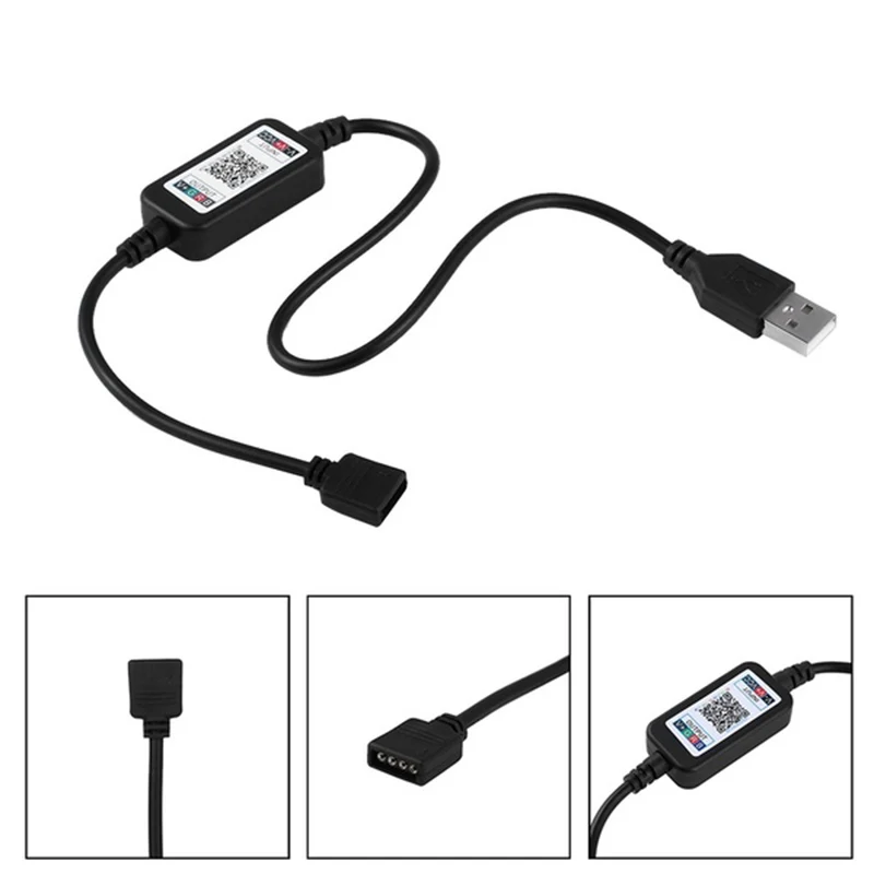 Умная Светодиодная лента 5050 RGB для подсветки USB 5 В м многоцветная светодиодная