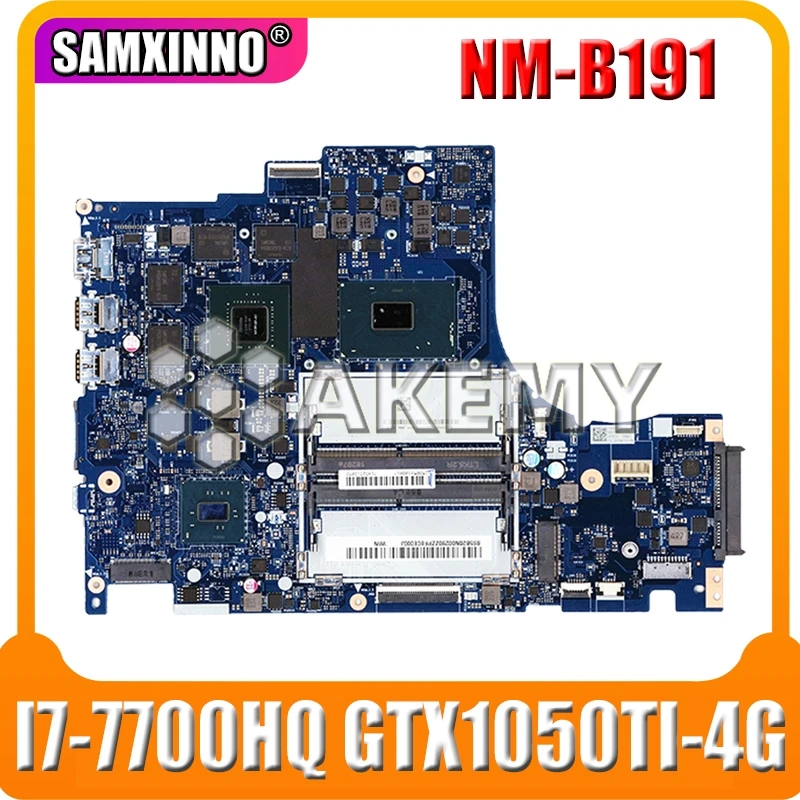 5B20N00280 / DY512 NM B191 Подлинная Рабочая материнская плата с i7 7700HQ 2 8 GHz CPU & GTX 1050Ti 4G GPU для