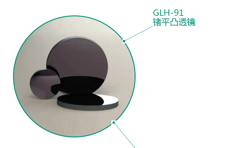 Германиевый Ge плоско выпуклый объектив без покрытия диаметром 12 7 25 4 оптический