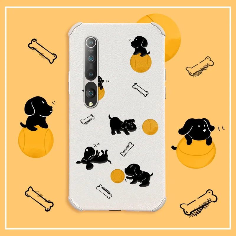 

Bouncing Puppies Phone Case For Xiaomi Mi 10 10lite 10Pro 10S lite Pro Liquid Silicone Cover