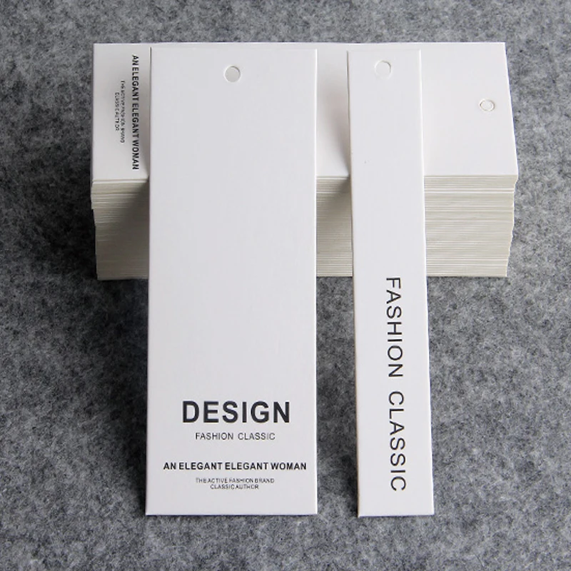 Женская бирка для одежды индивидуальный дешевый дизайн печать имени логотипа
