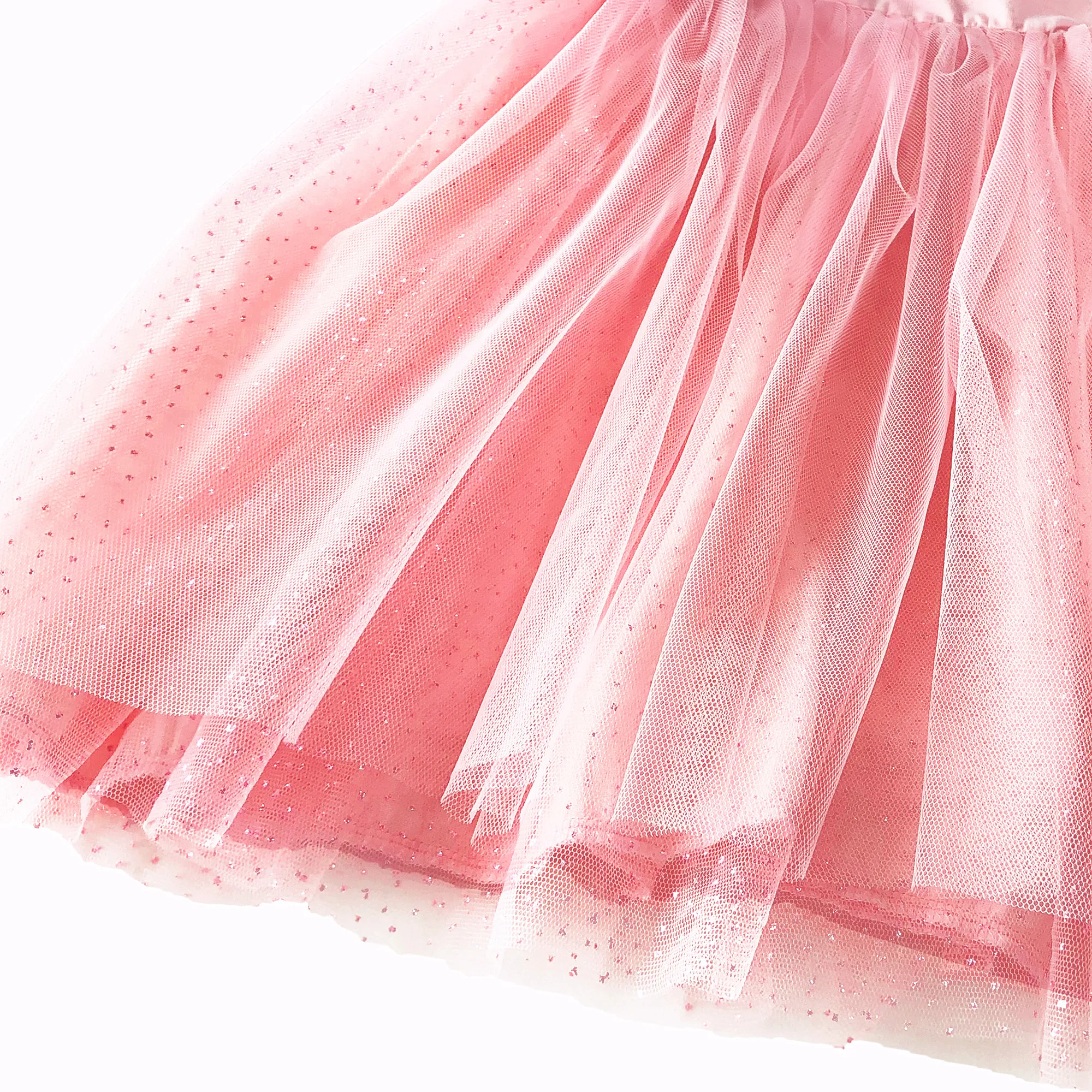 VIKITA Brand Girls Unicorn Summer Dresses Children Sequins Tutu Dress Kids Flare Sleeve Cotton Frocks Baby Girl Princess Clothes