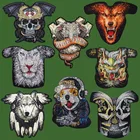 Женская вышитая аппликация в стиле панк