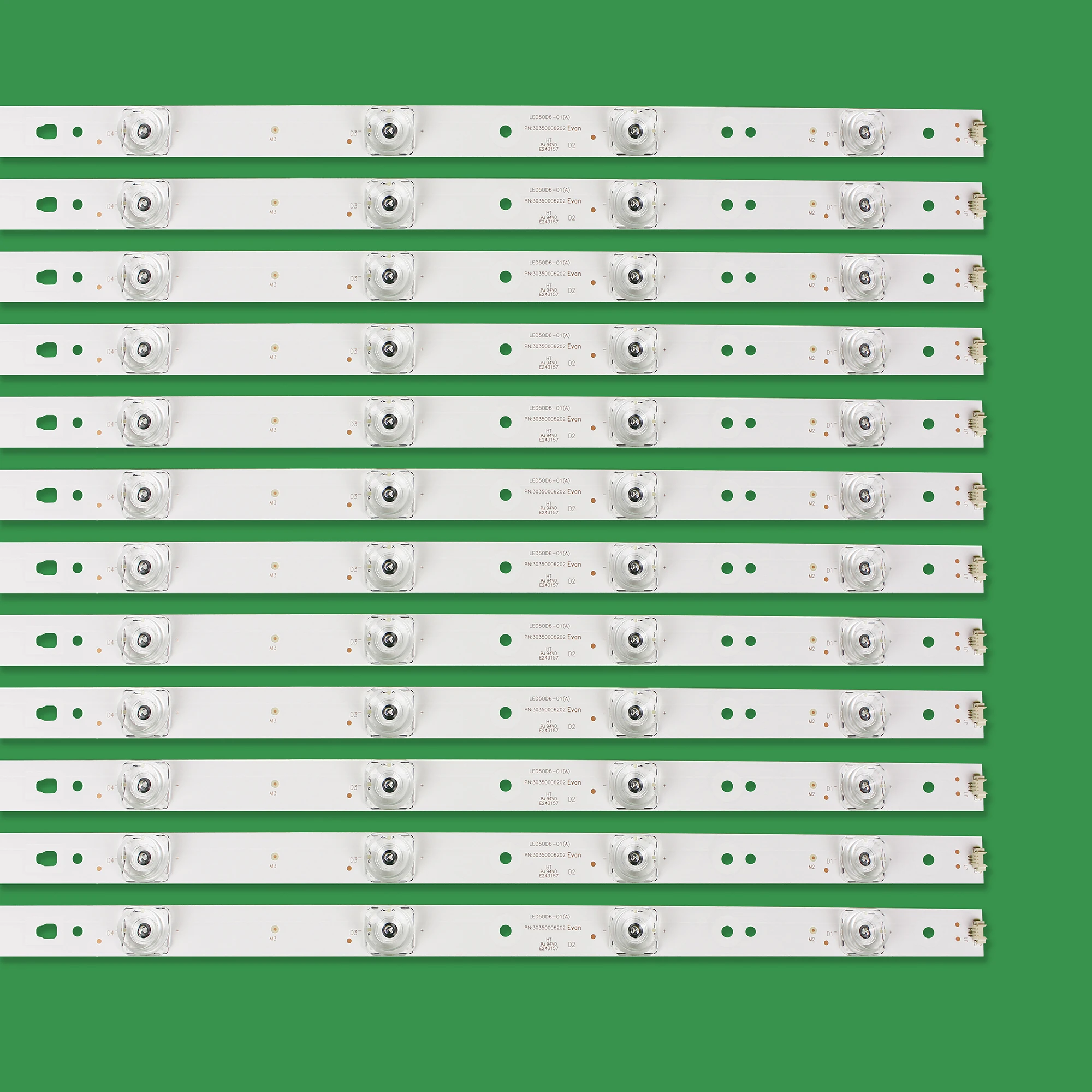 kit/12pcs LED Strips For 50E3500A LT-50EM76 LT-50C550 PLDED5068A-E LE50A7100L | Лампы и освещение