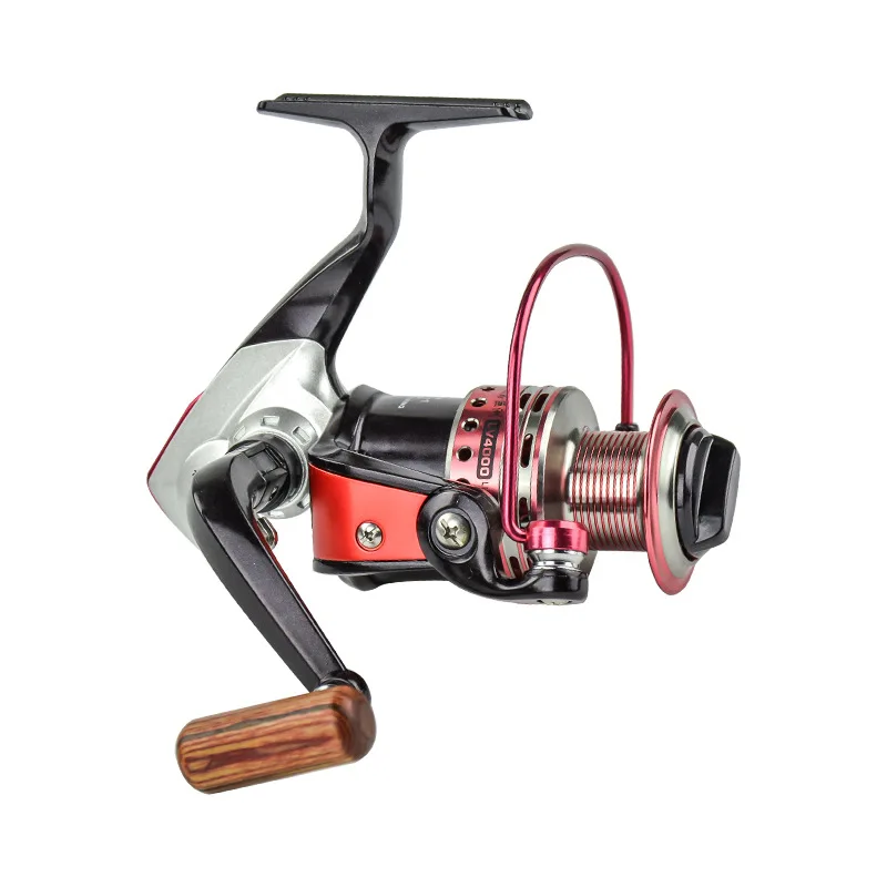 Металлическая рыболовная спиннинговая катушка Удочка с рыбным колесом для
