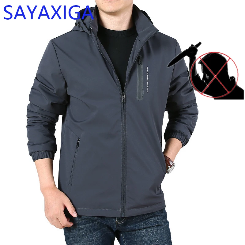 Мужская куртка для самозащиты устойчивая к механическим ударам с защитой от