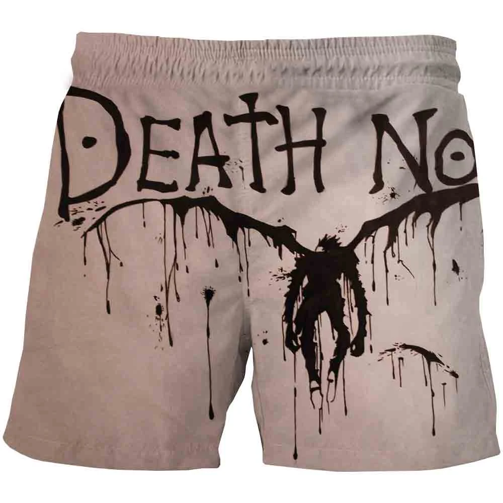 2021 Hot Death Note 3D Print Summer Surfing Beach Shorts Men Travel Quick Dry Vacation Streetwear Anime short homme Men clothing