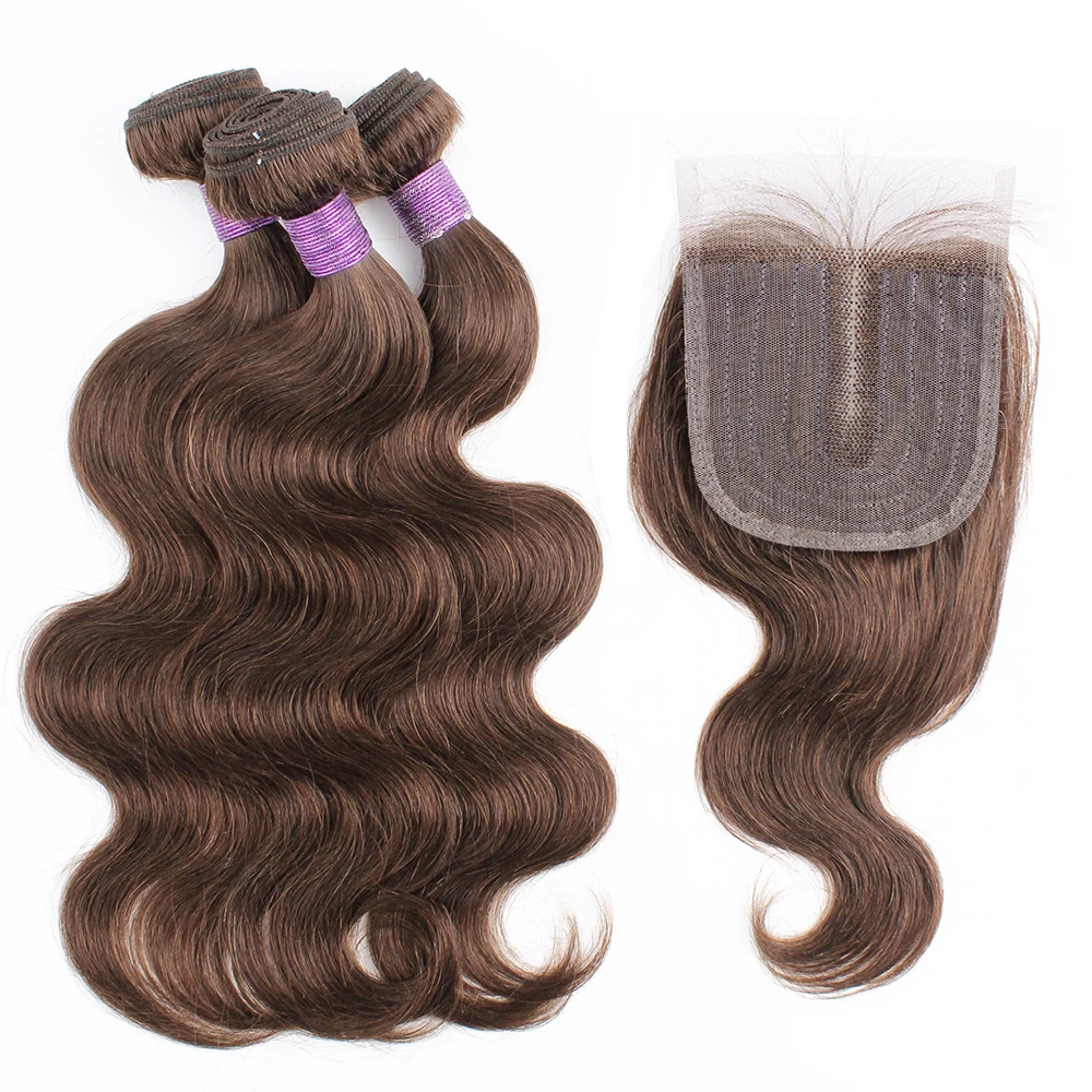 Bobbi 3 пряди с закрытием кружева средняя часть 200 г/компл. объемная волна эффектом