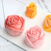 Силиконовая форма для мыла, 3D розы, для изготовления мыла, силиконовая форма для изготовления свечей, ручной работы, сувениры для вечеринок