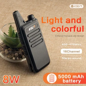 2 шт.лот KSUN Mini Walkie Talkie Двусторонняя радиостанция UHF 400-470 МГц 16CH walkie-talkie radio