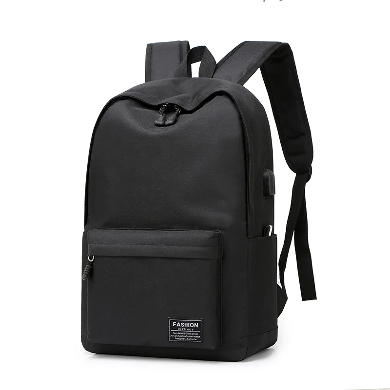 

New Fashion Student Bag Nylon College Style Computer Bag USB Large Capacity Backpack Bookbag Travel Shoulder Bags Chest Pack