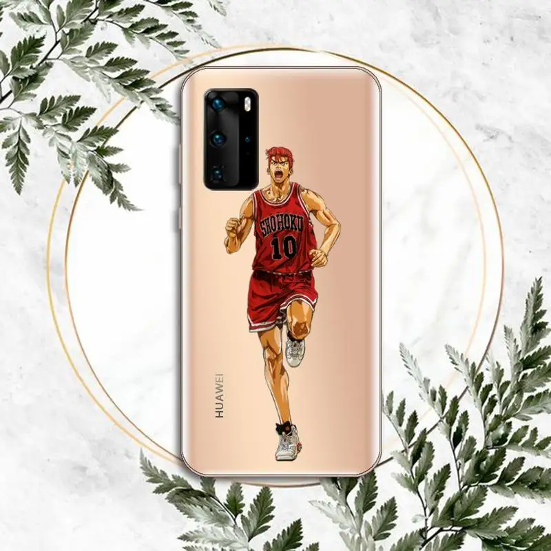 

Basketball Slam dunk anime manga Phone Case Transparent for Huawei P honor 8 10i 20 30 40 smart 2019