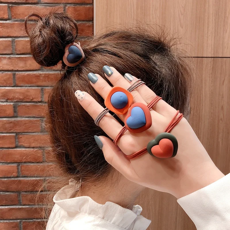 Повязка на голову женская нейлоновая в форме сердца тонкая эластичная |