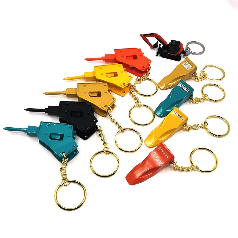 

Zinc Alloy Excavator Keychain Creative Engineering Machinery Construction Commemorative Gift Small Ornaments Free Shipping