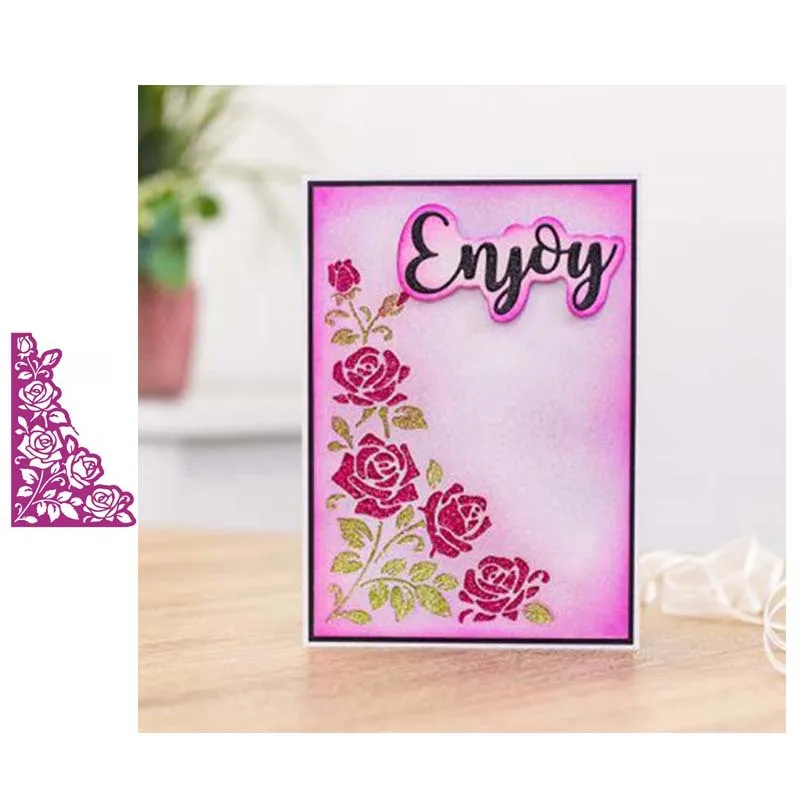 

Rose Lace cutting knife die metal cutting scrapbook process card die handmade carbon steel die