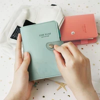 a7 macaron leather spiral notepad pu leather mini pocket notebook portable stationery travel journal book