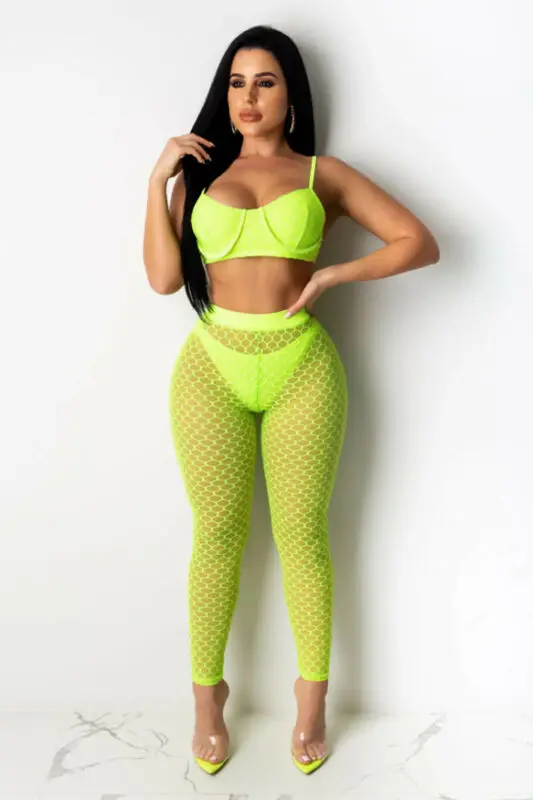 

Fashion Women Pants Skinny Sexy Fishnet Hollow Mesh Sheer Long Pants Beach Bikini Cover Up Trousers
