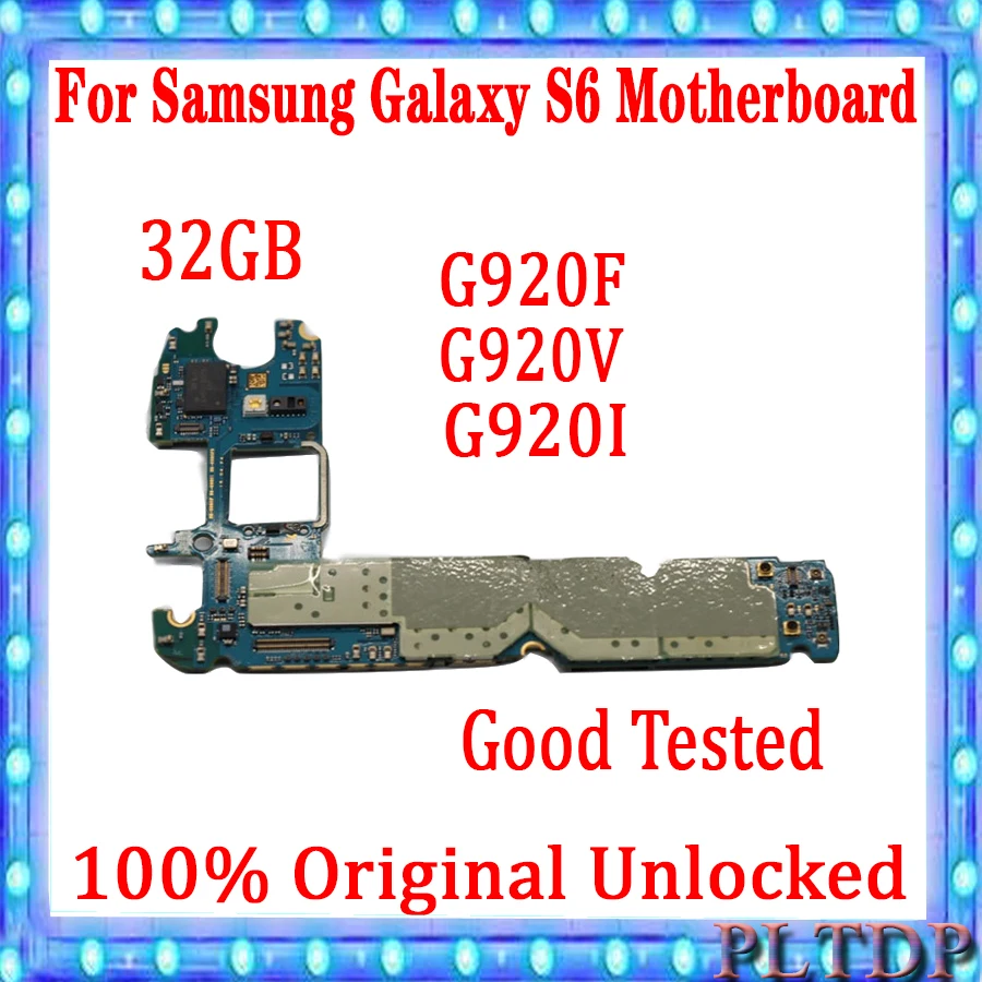 Хорошо работающая разблокированная материнская плата для Samsung galaxy S6 G920f/G920i /G920v