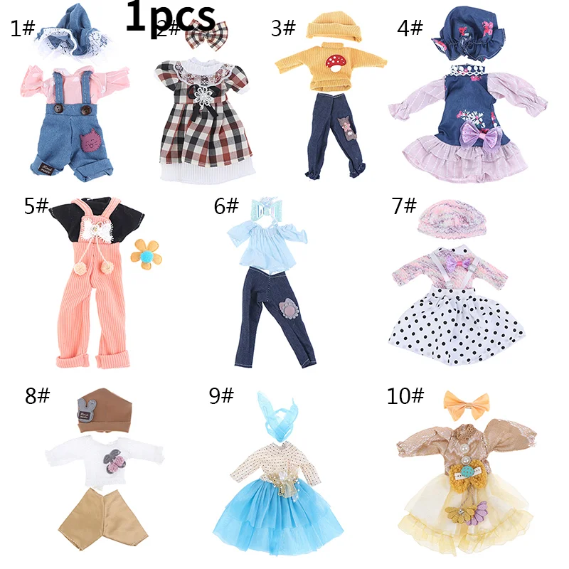 

1 шт. Одежда для куклы, аксессуары, наряд для 12-дюймовой куклы 1/6, красивое многоцветное платье, юбка, одежда