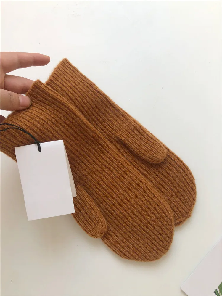 100% кашемировые перчатки зимние женские теплые карамельные Простые подарок на