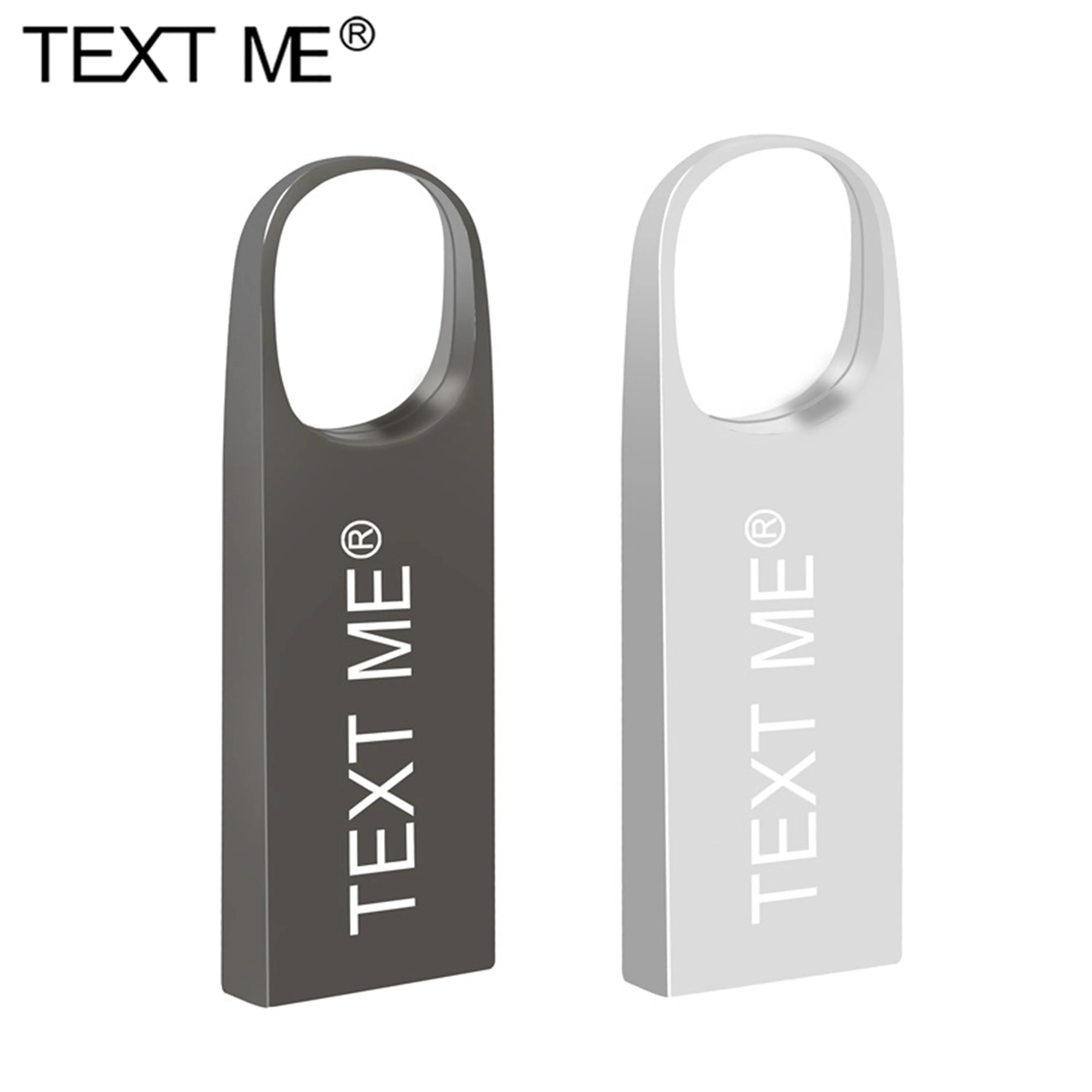 USB флеш накопитель TEXT ME металлический 4 64 Гб 2 0|USB флэш-накопители| |