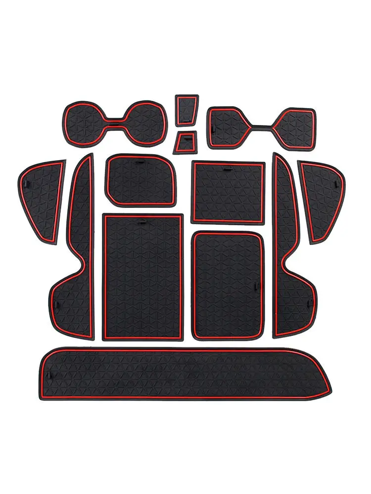 

Gate Slot Mat Door Center Console Cup Pad Anti Dust Liner For Toyota RAV4 2019 Door Slot