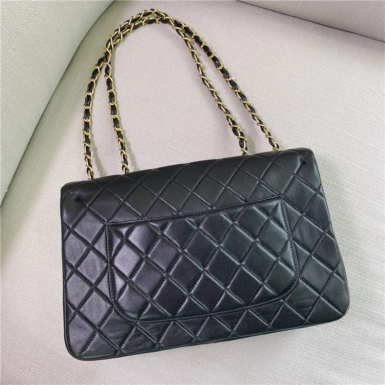 

free shipping 2020 the new style elegant and vingate genuine leather sheepskin women one shoulder bag crossbody bag 30cm