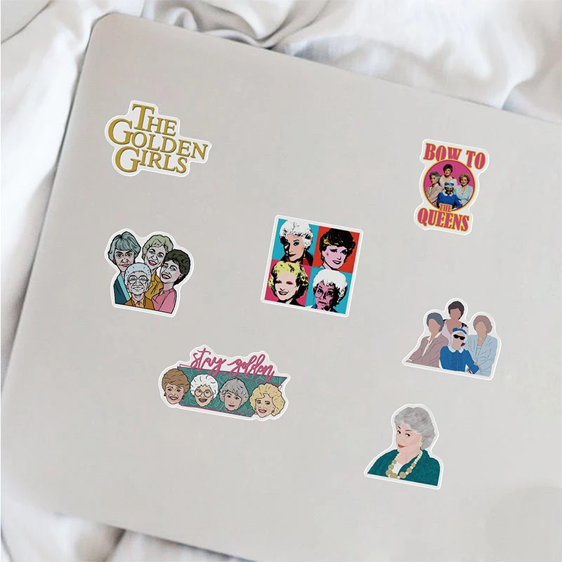 

10/30/50Pcs Golden Girl TV Show Graffiti Sticker Waterproof Fridge Guitar Laptop Motorcycle Skateboard Joke Decal Classic Toy