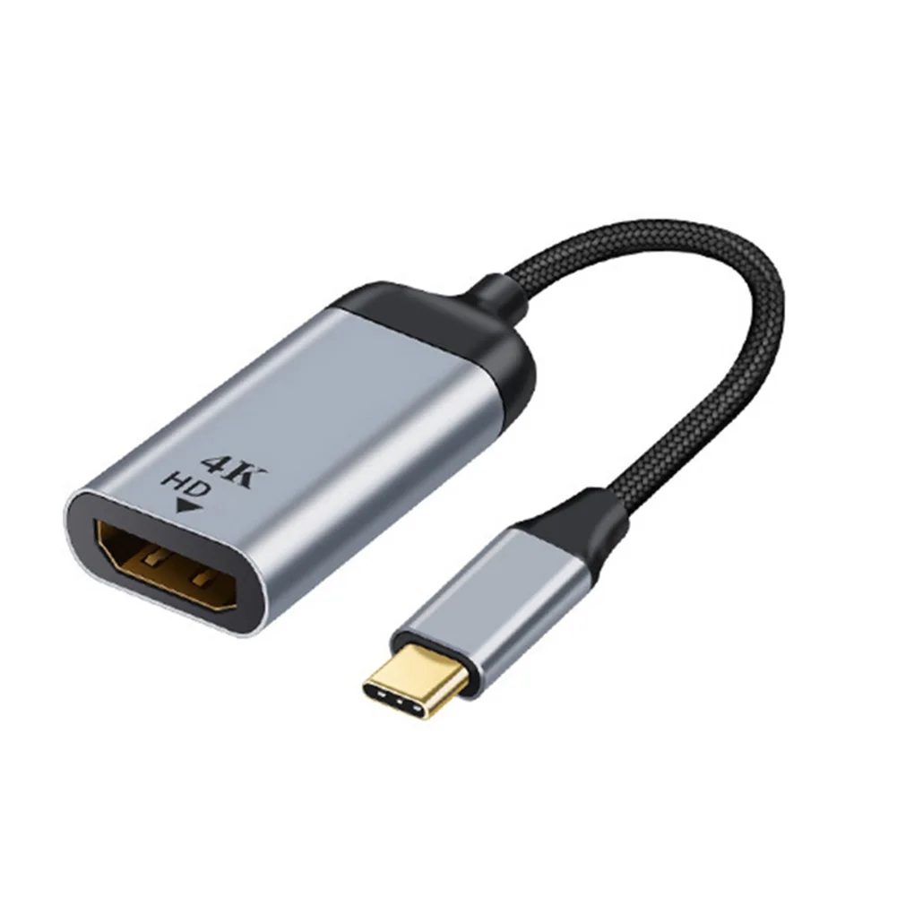 Переходник для видеокабеля с разъемом Type-C на HDMI алюминиевый сплав