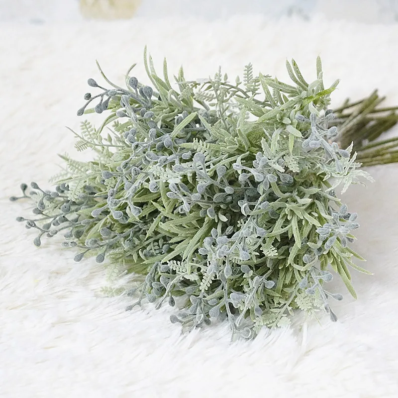 Luohan фруктовый пучок ручной работы с флокированными листьями Искусственные