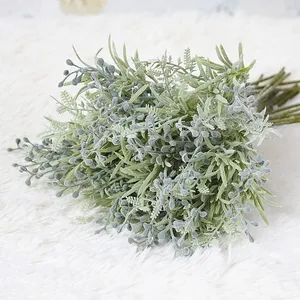 Luohan фруктовый пучок ручной работы с флокированными листьями, Искусственные пластиковые цветы для свадьбы, Рождественское украшение