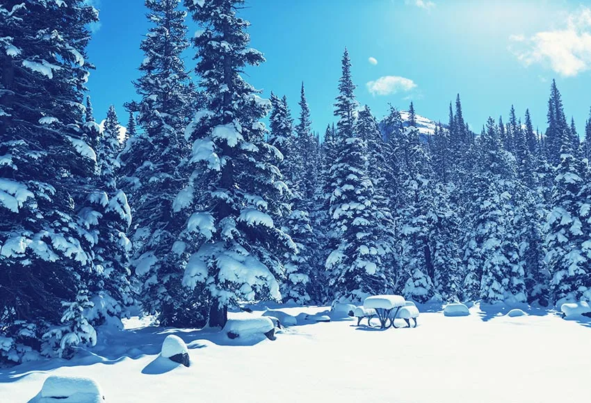 

Vinyl winter wonderland photography background photophone christmas tree backdrop photocall photo studio lv-2093