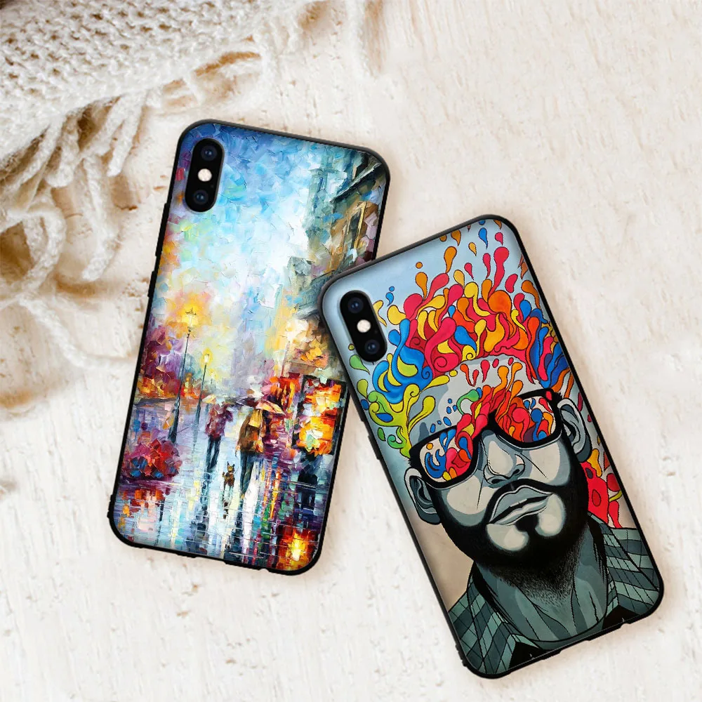 painting van gogh starry night soft cover case for iphone 12 11 pro x xs xr max free global shipping