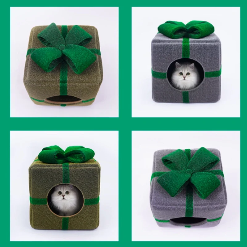 Детская теплая кровать для кошек домик кошки зимнее летнее гнездо домашних