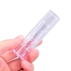 1 шт., прозрачный пластиковый тюбик для губ, бальзам для губ