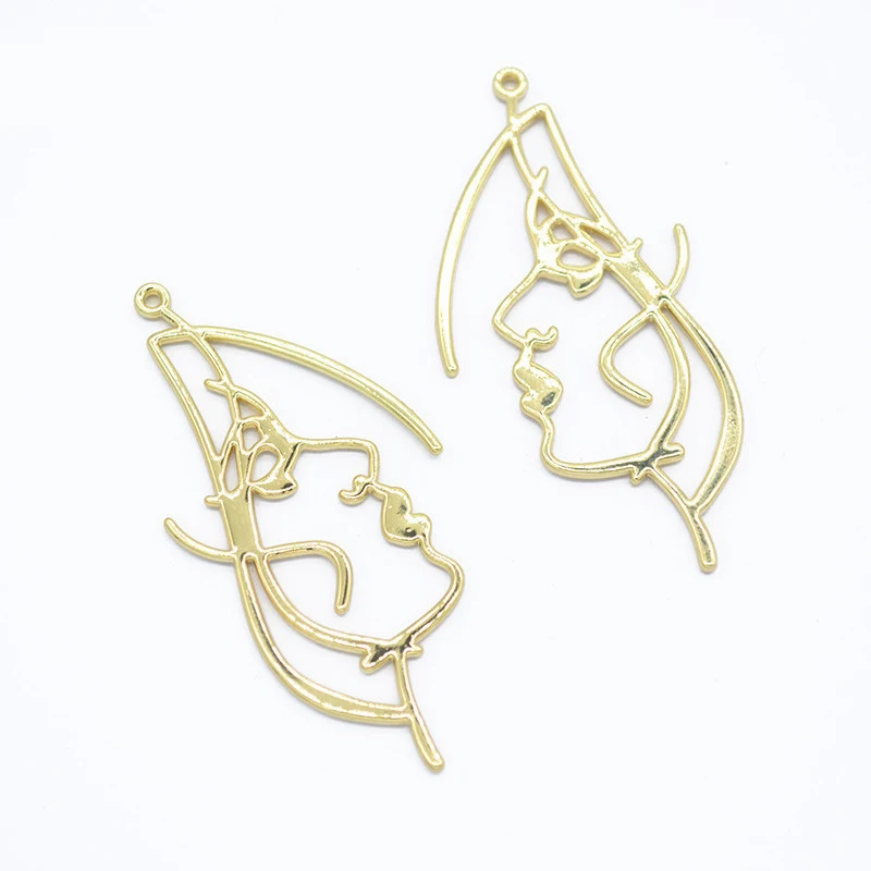 Трендовые Абстрактные Художественные висячие серьги-подвески золотистого цвета